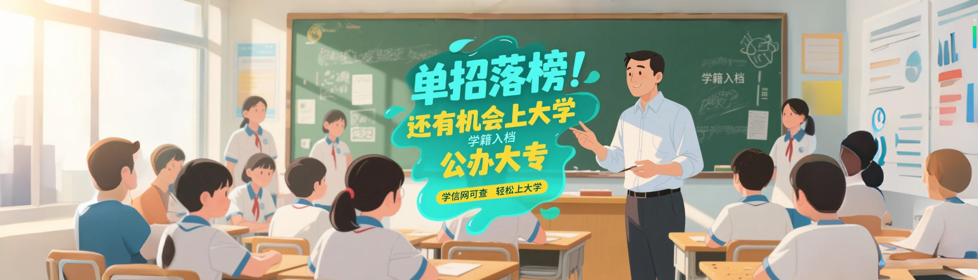 高考落榜、单招落榜、上大专